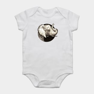 Elephant - Trunk Up, Good Luck! Baby Bodysuit